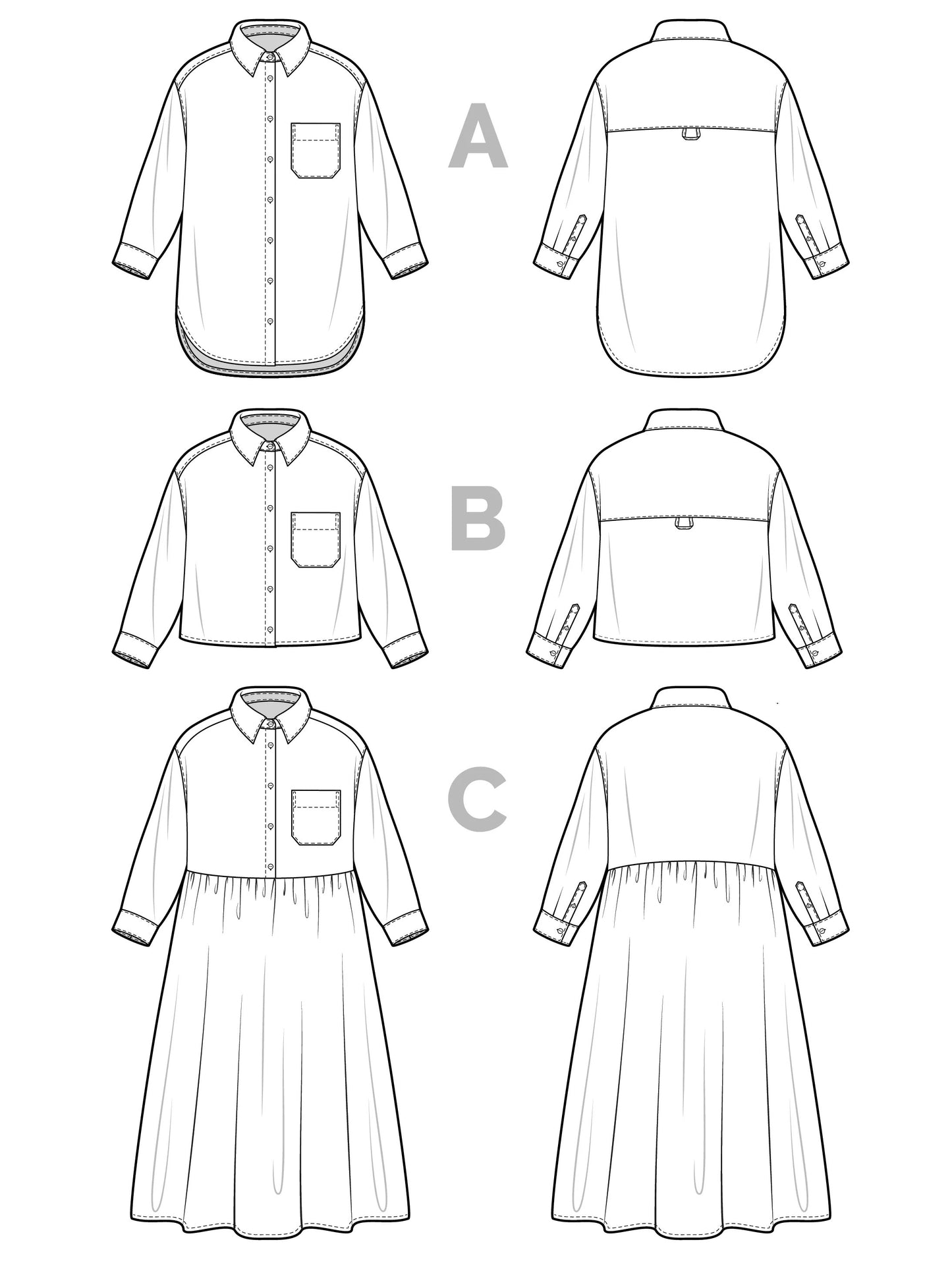 Jenna Button Up Shirt and Dress