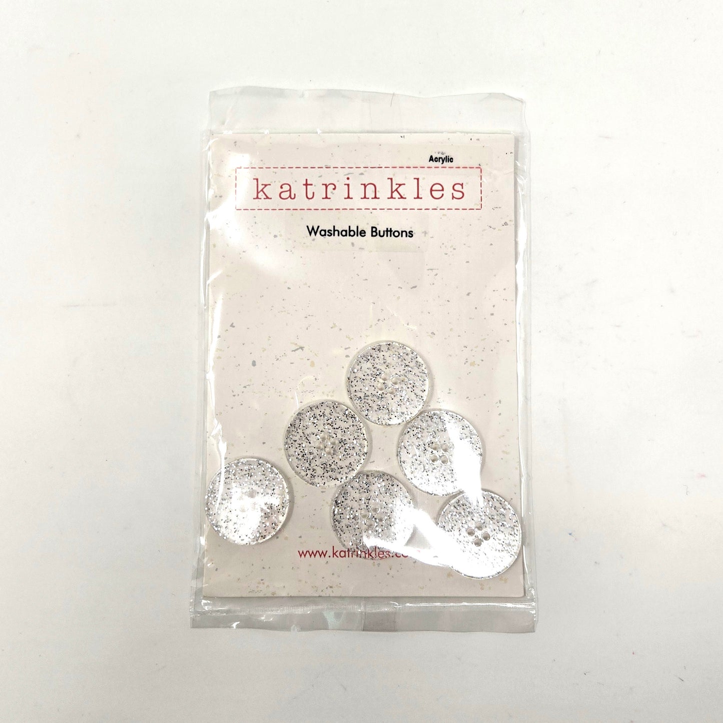 Glitter Buttons 6-pack