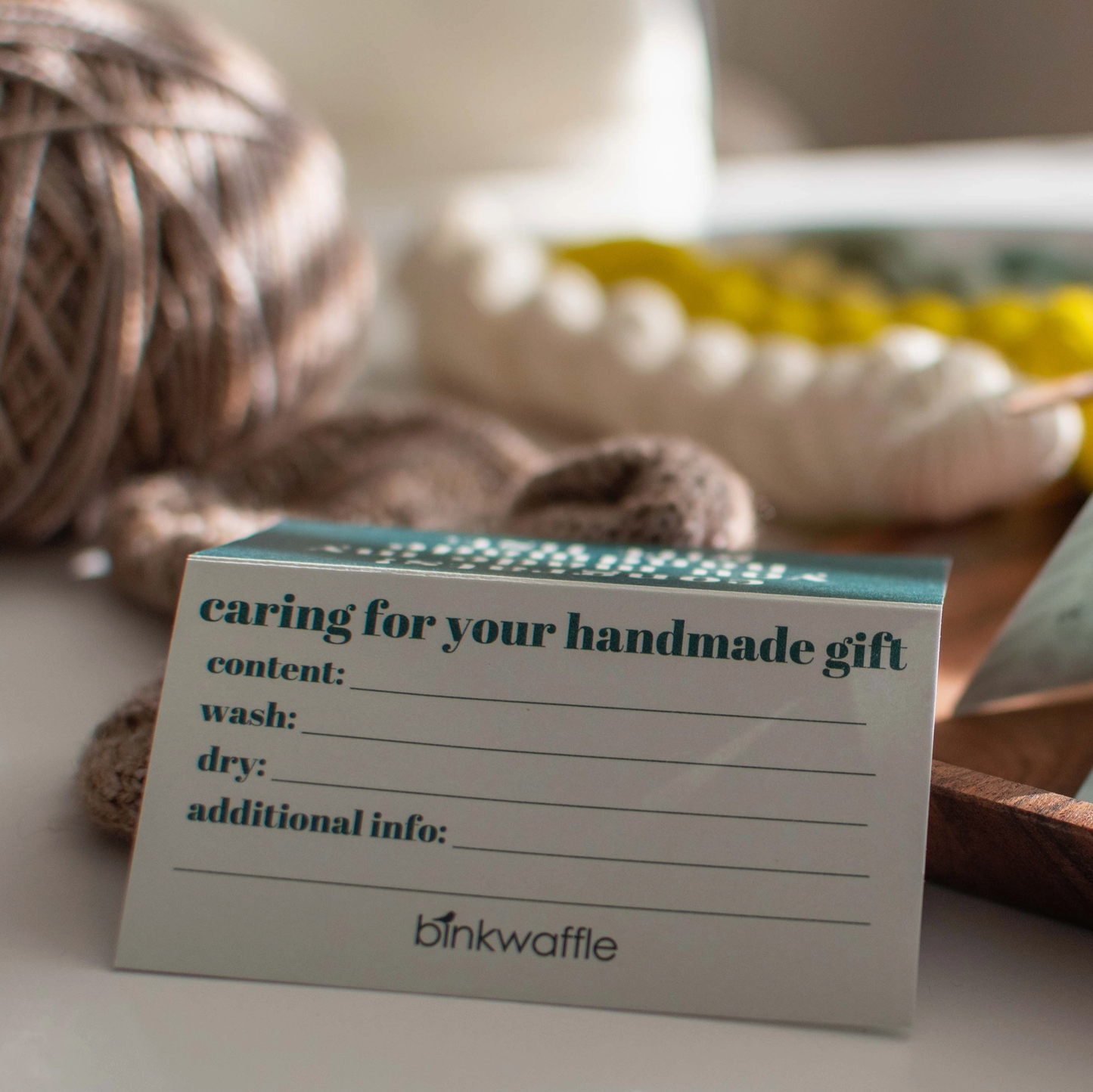 Care Instruction Cards