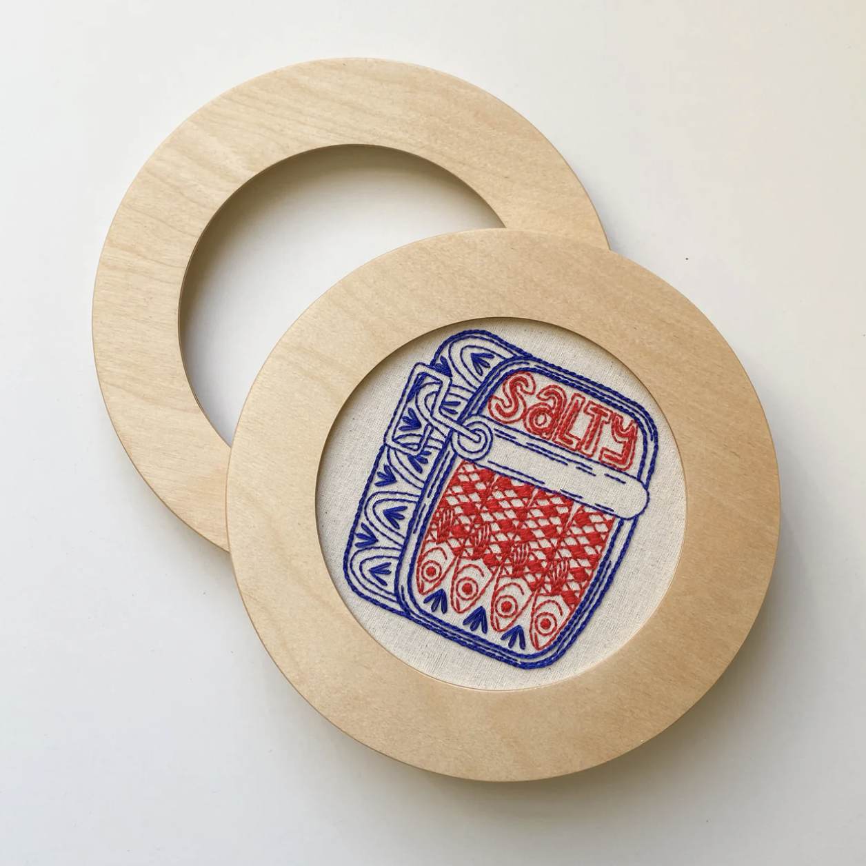 Modern Embroidery Hoop Circle Frame for 6" Hoops