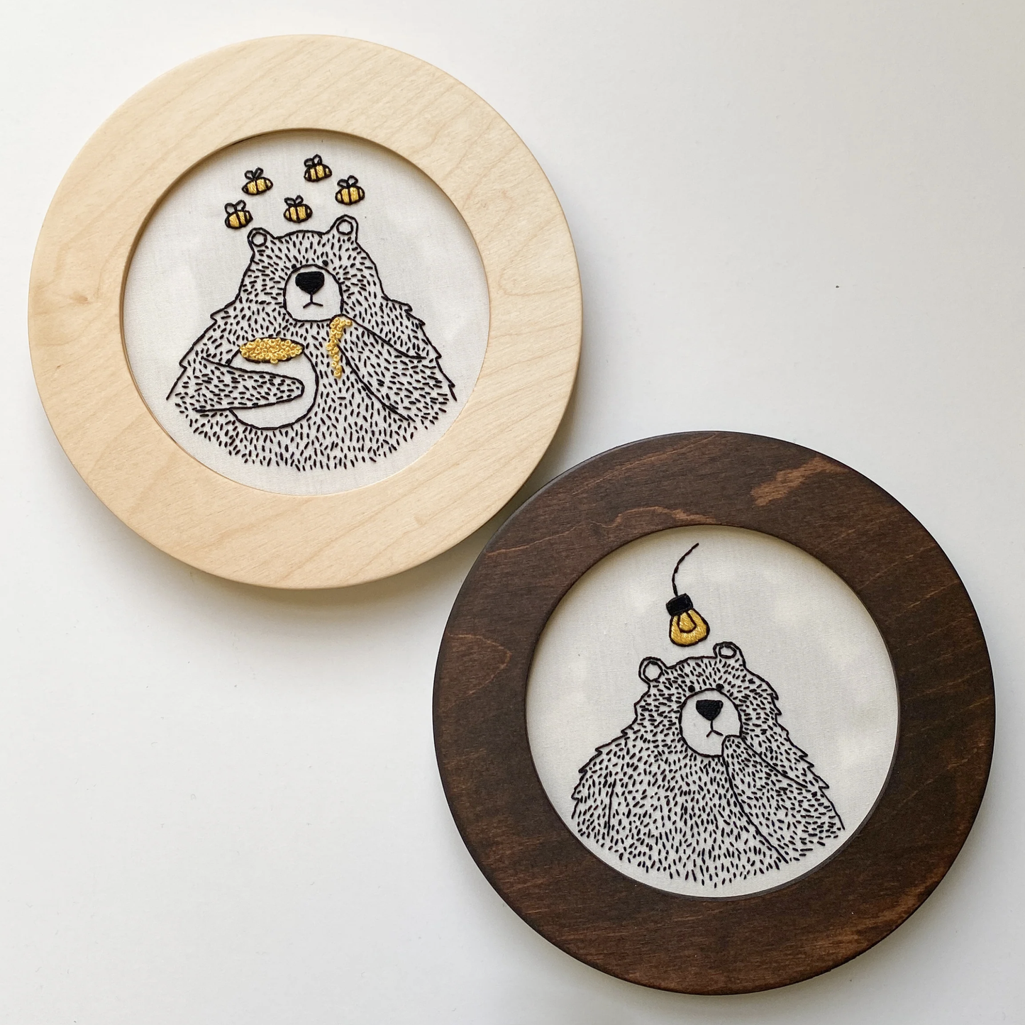 Modern Embroidery Circle Hoop Frame for 5" Hoops