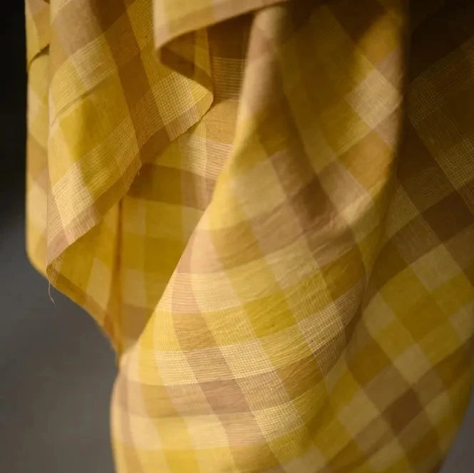 Caramel Block Indian Cotton