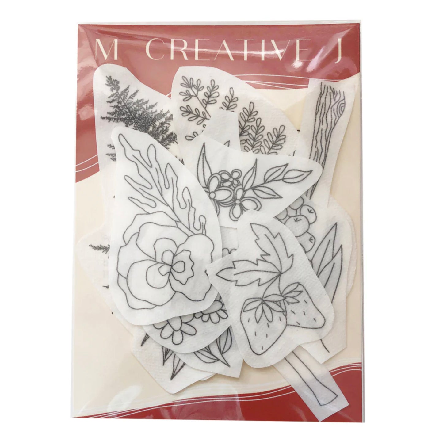 Peel, Stick and Stitch Embroidery Patterns