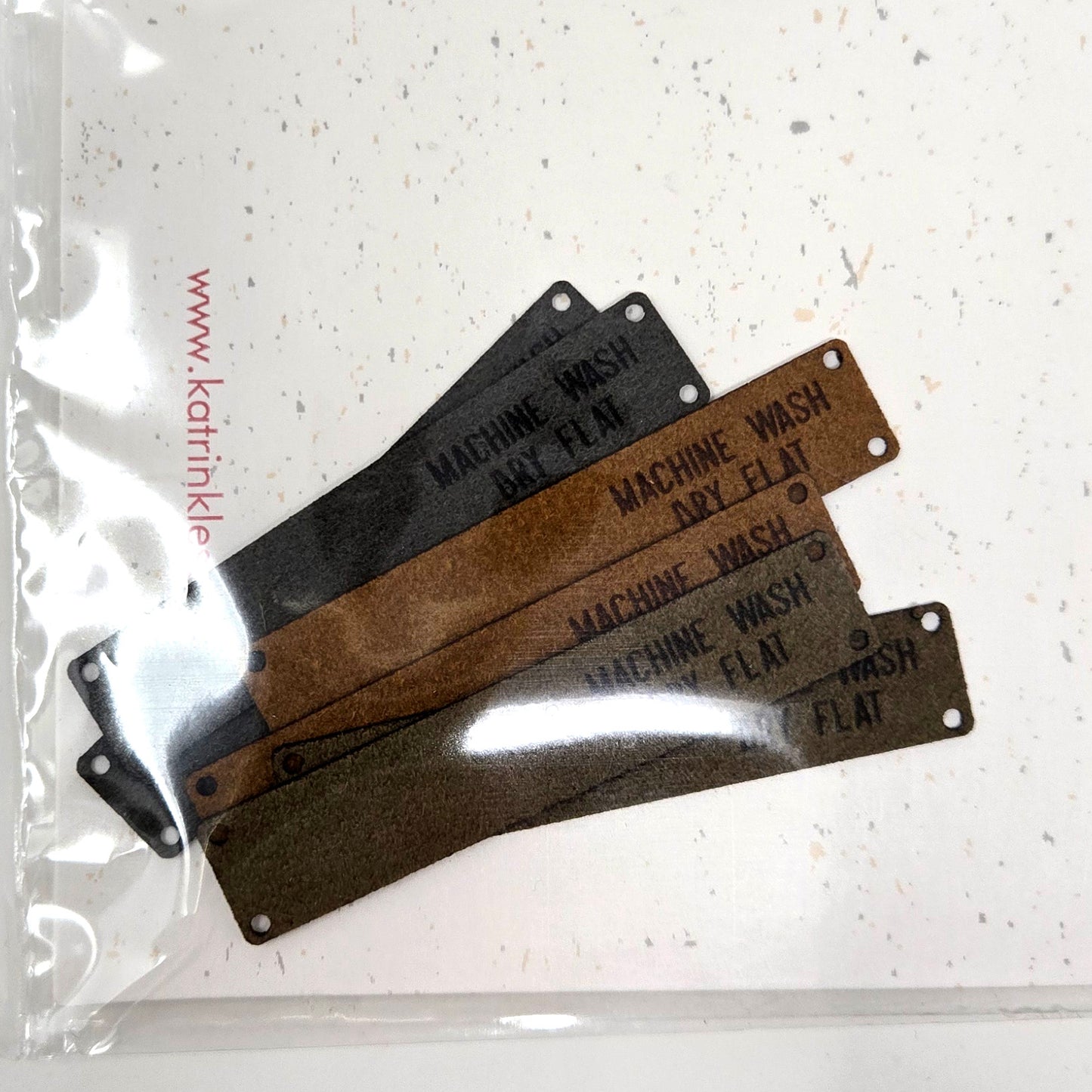 Faux Suede Sew-On Tag