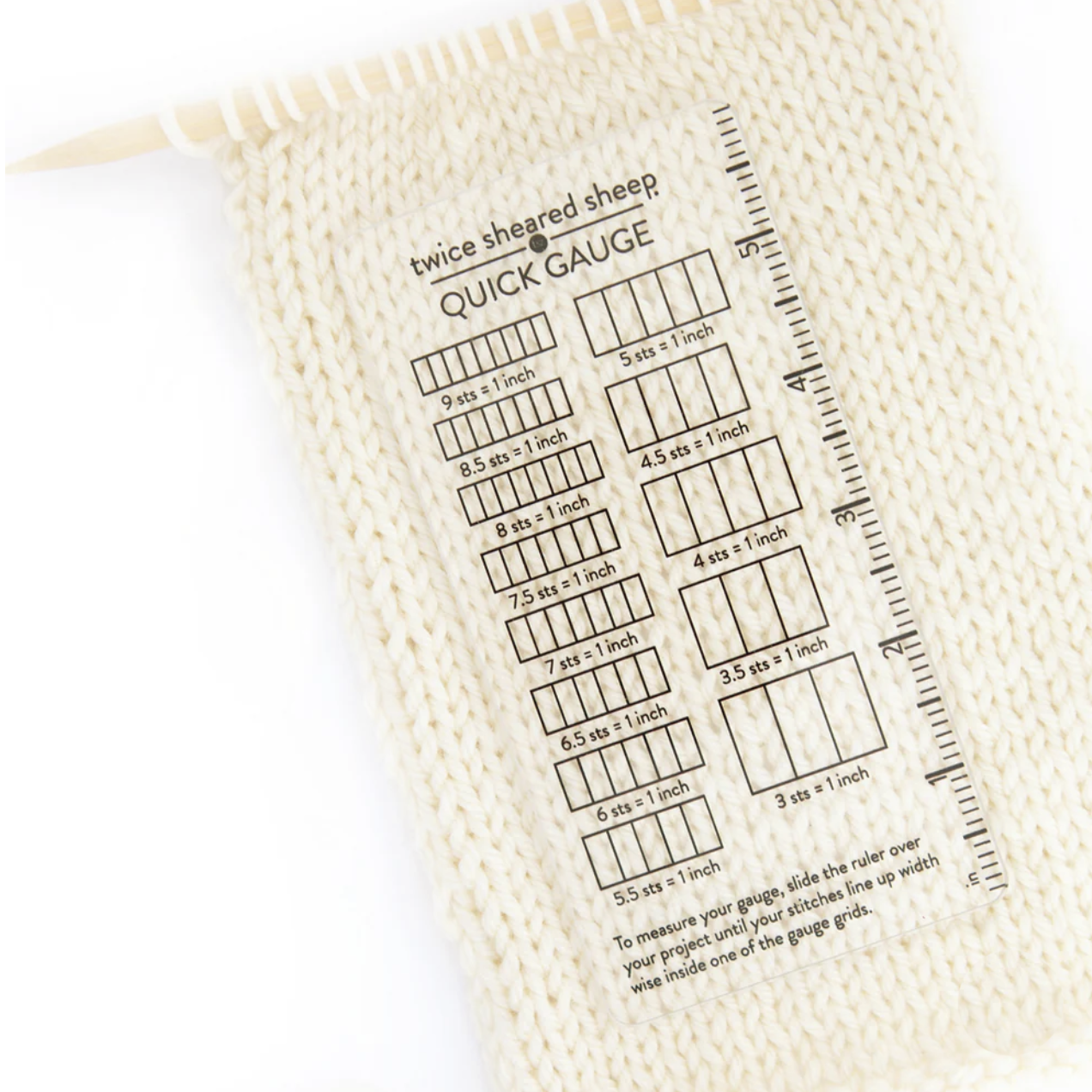 Quick Gauge Ruler - Stitch Gauge