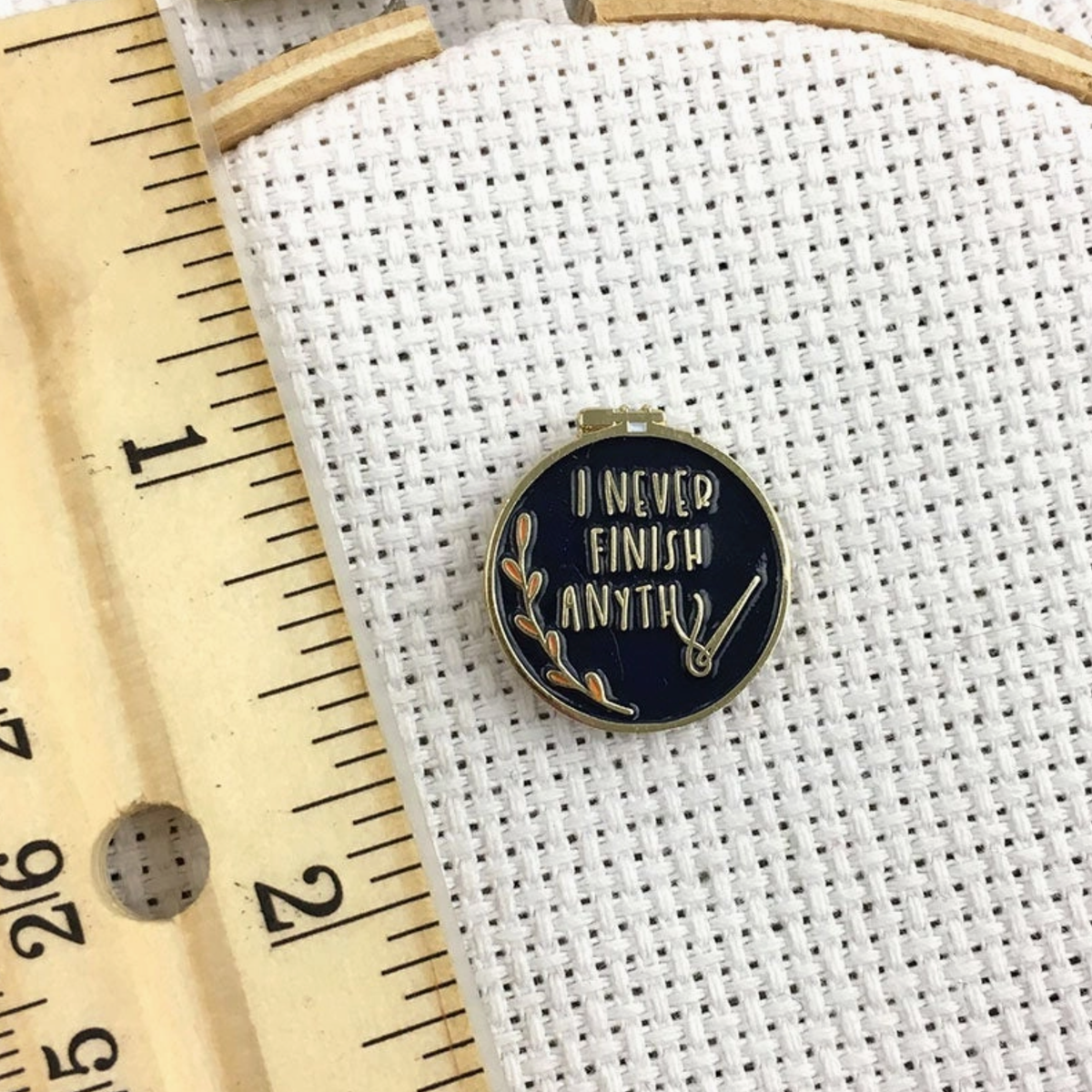 "I Never Finish Anything" Needle Minder