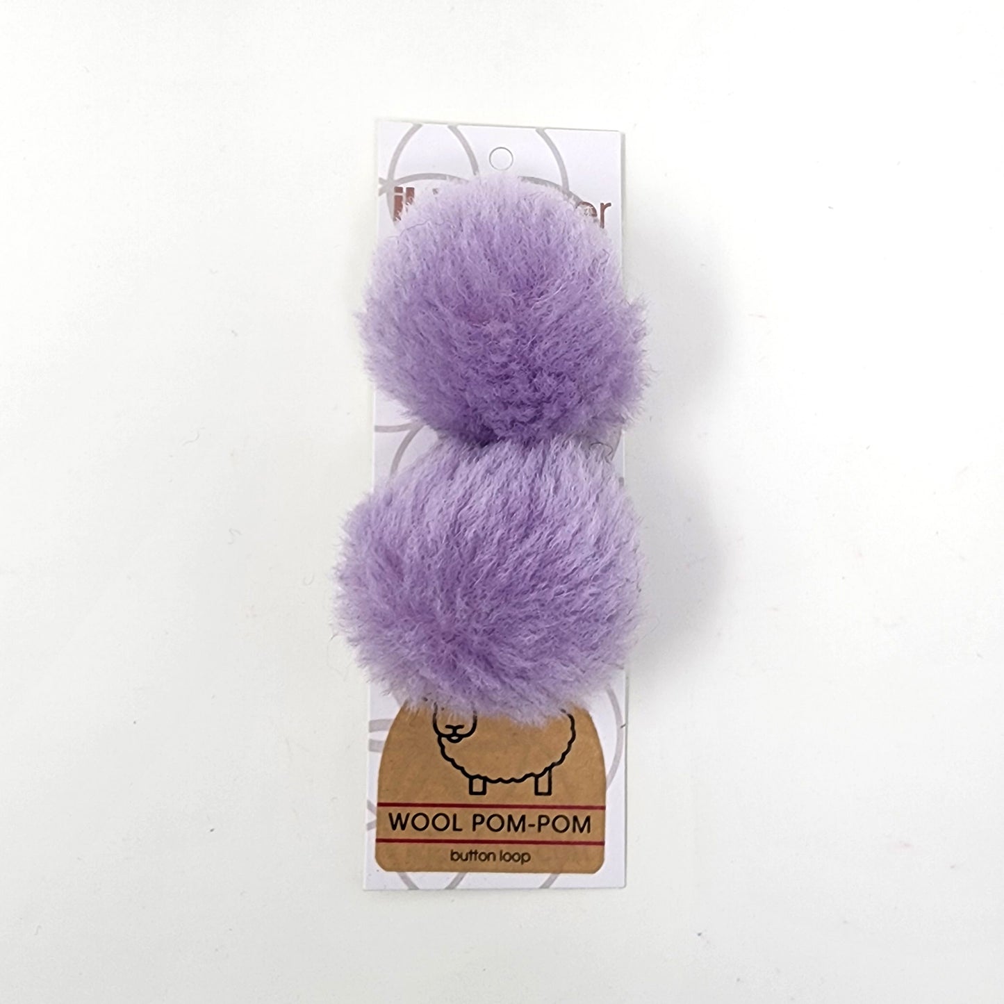 Wool Pom Pom 6 cm Set of 2