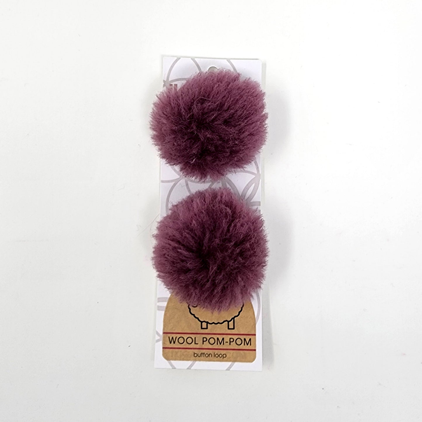 Wool Pom Pom 6 cm Set of 2
