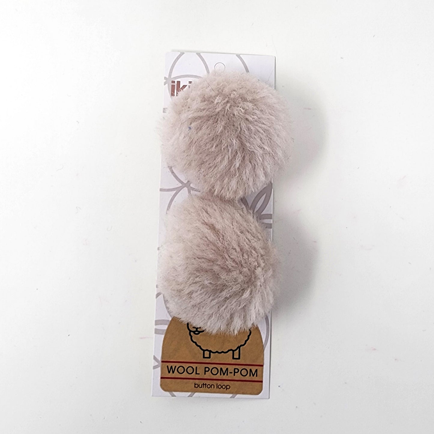 Wool Pom Pom 6 cm Set of 2