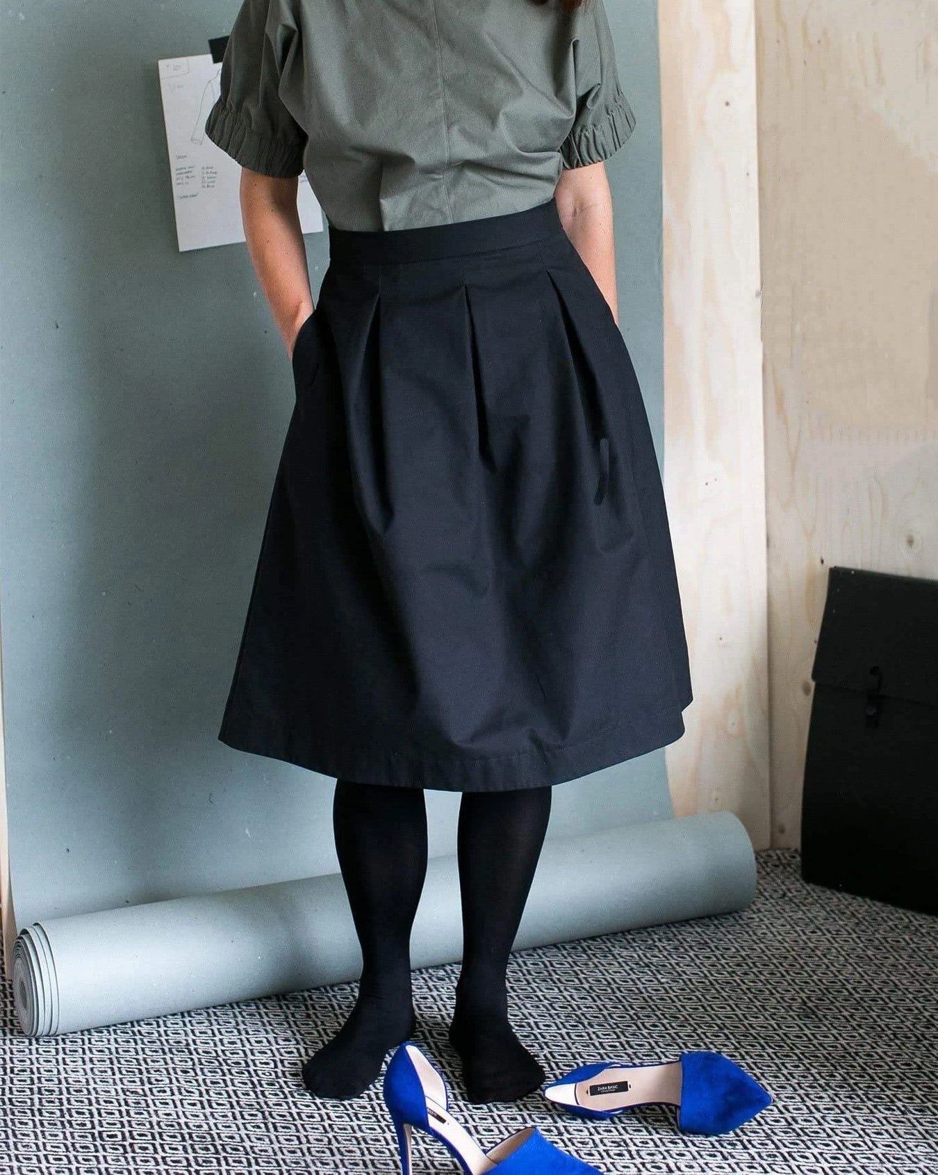 Three Pleat Skirt