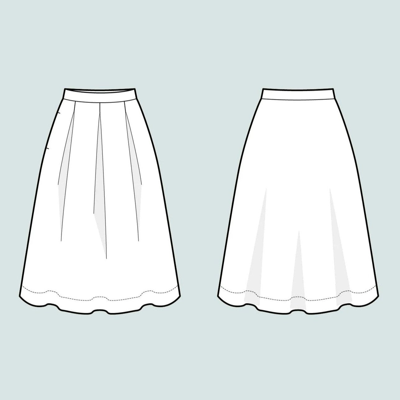 Three Pleat Skirt