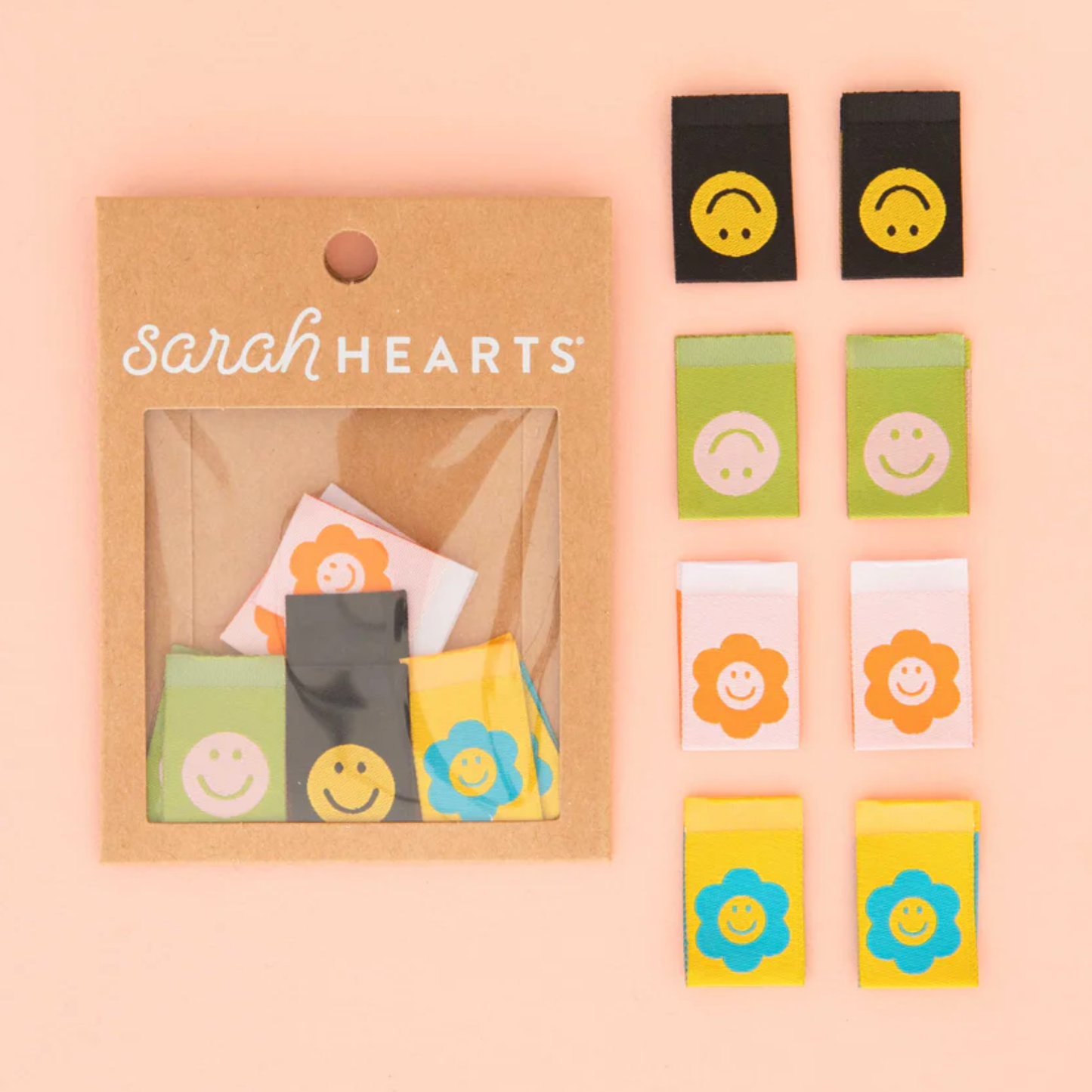 Smiley Multipack Woven Labels