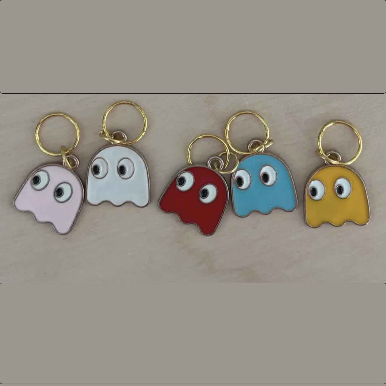 80s Video Game Ghost Stitch Markers