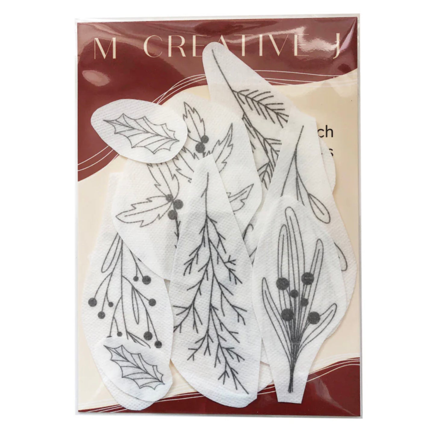 Peel, Stick and Stitch Embroidery Patterns