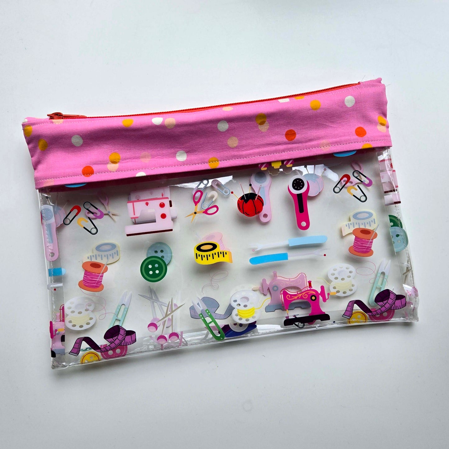 Learn to Sew a Vinyl Zippered Pouch Monday, 6/9/25 from 5pm to 8pm