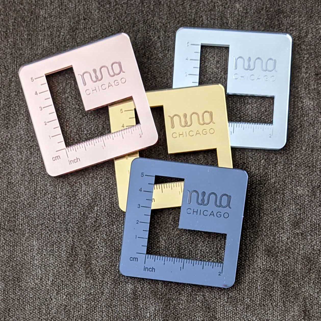 Nina Chicago Mirror Gauge Swatch Ruler