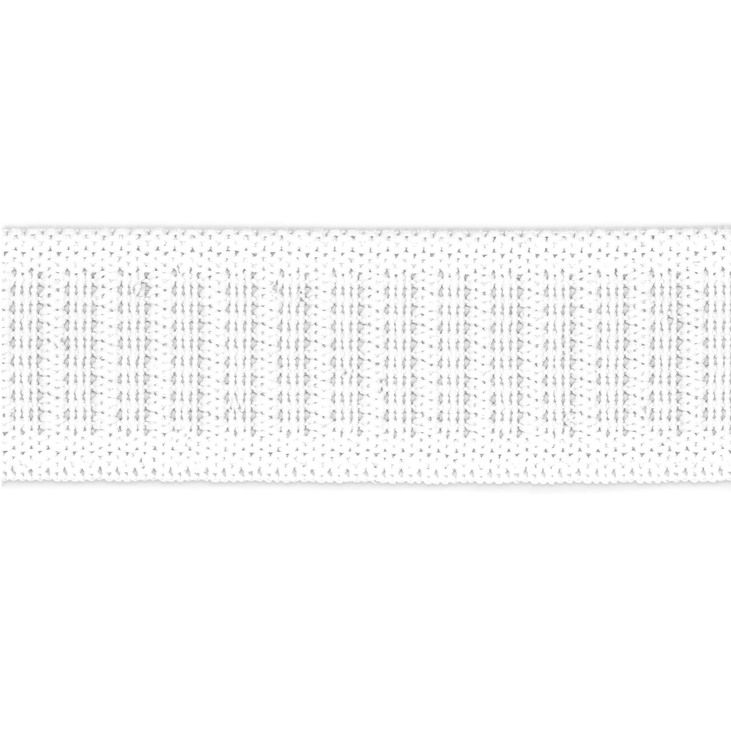 .75" Knit Non-Roll Elastic Per Yard, White