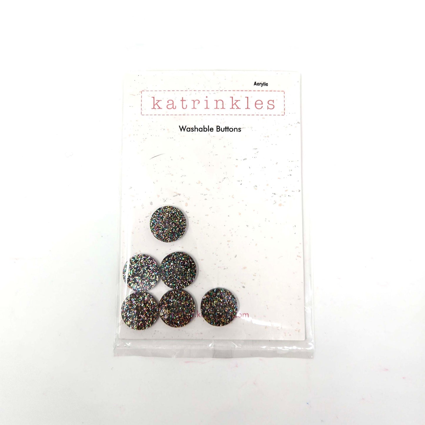 Glitter Buttons 6-pack