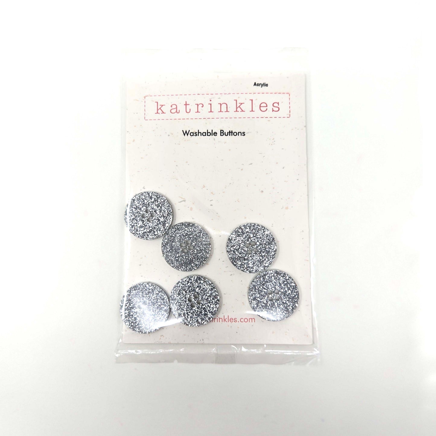 Glitter Buttons 6-pack