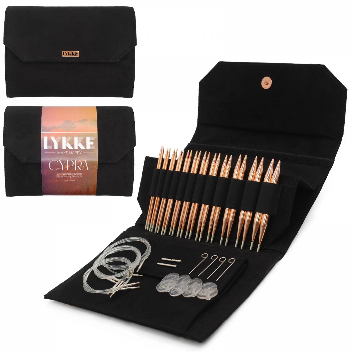 Cypra Circular Interchangeable Copper Needle Set