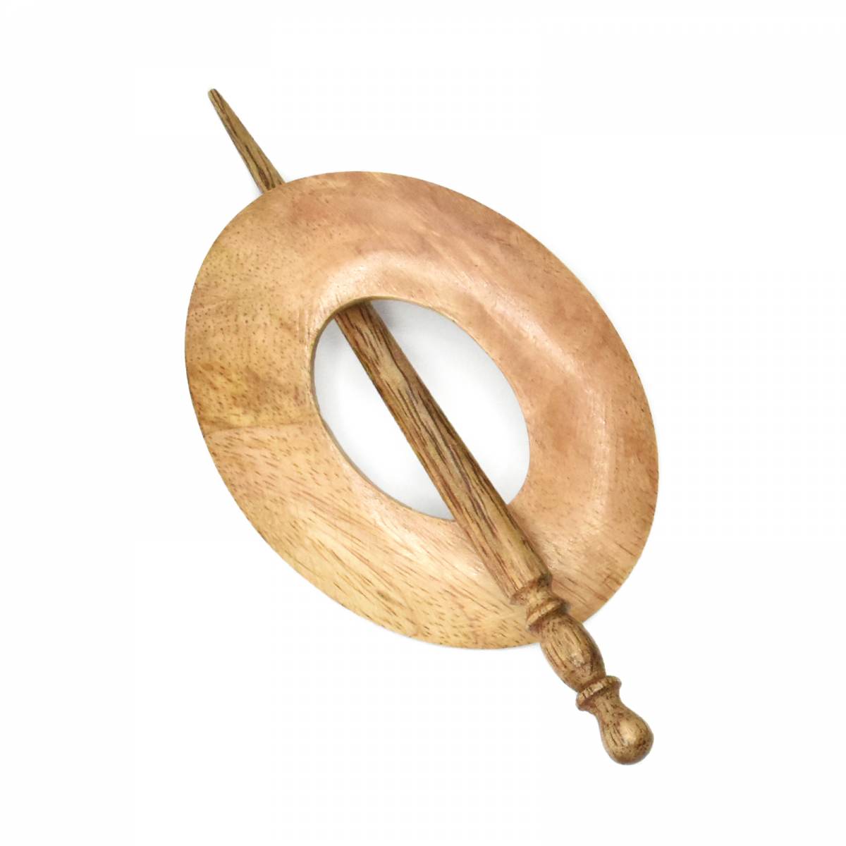 Wood Shawl Pin