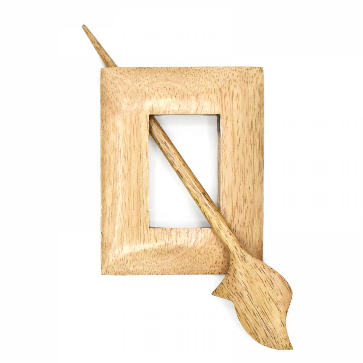 Wood Shawl Pin