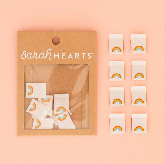 Mini Rainbow Woven Labels