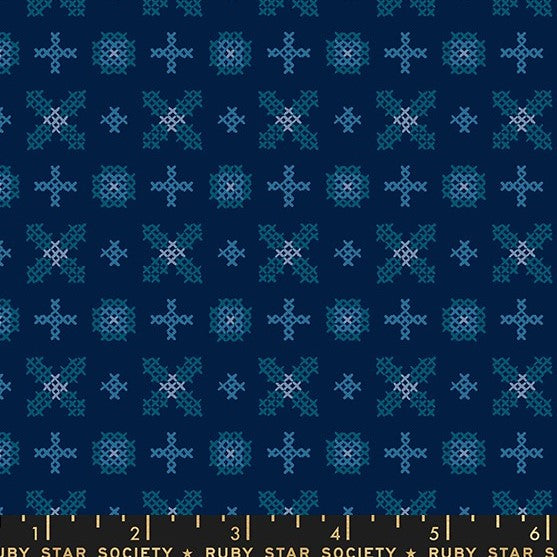 Winterglow Navy Cross Stitch