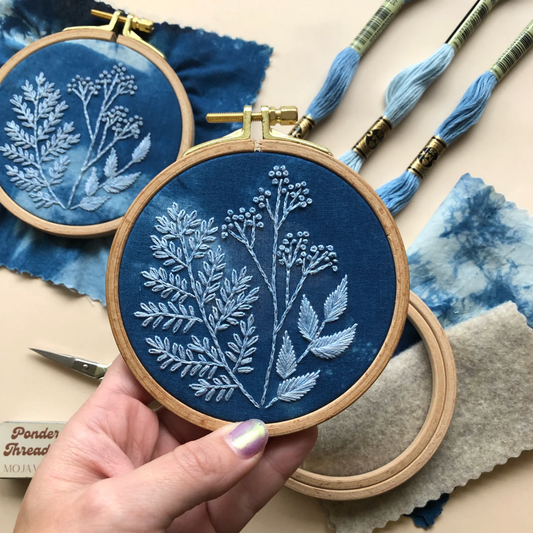 Embroidery Kit Cyanotype Botanicals