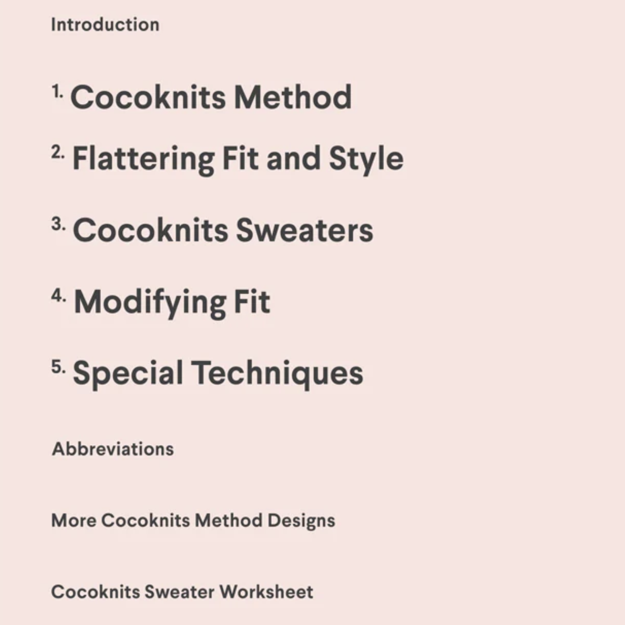 Cocoknits Sweater Workshop