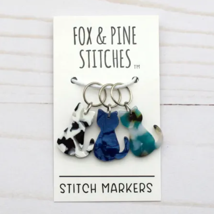 Bold Cat Stitch Markers