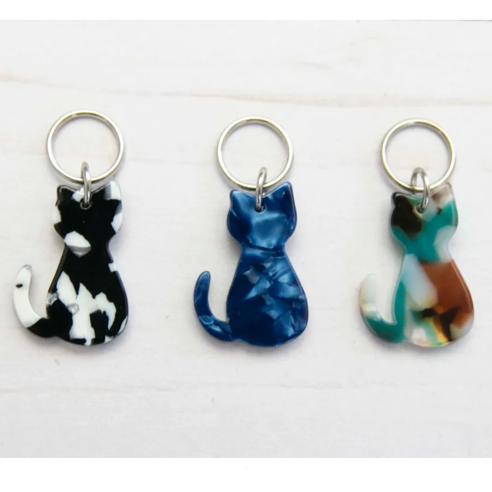 Bold Cat Stitch Markers