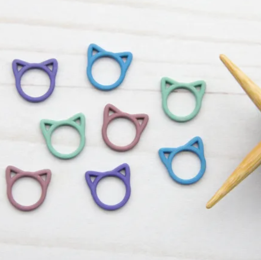 Colorful Cat Ear Stitch Markers