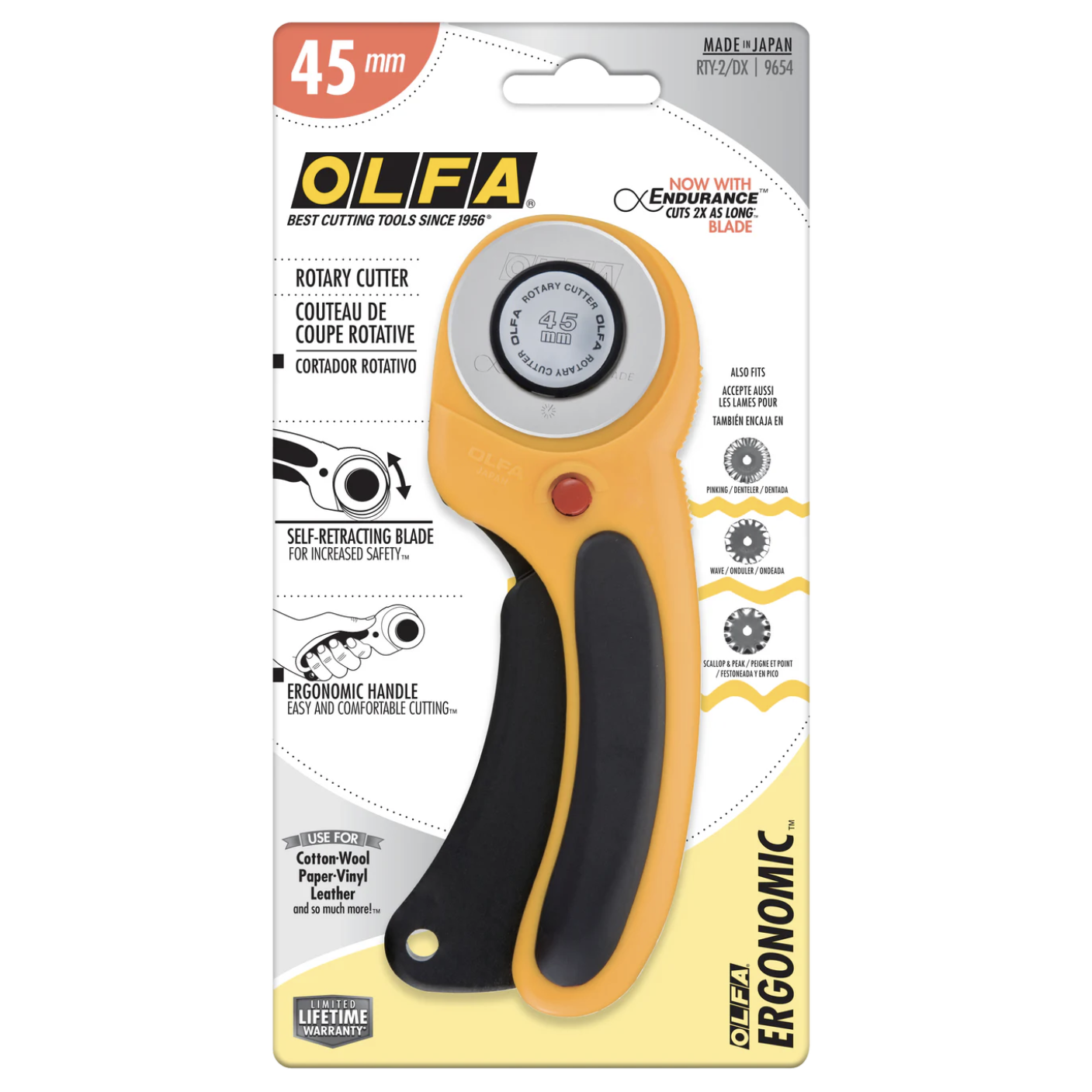 Ergonomic 45mm Rotary Cutter