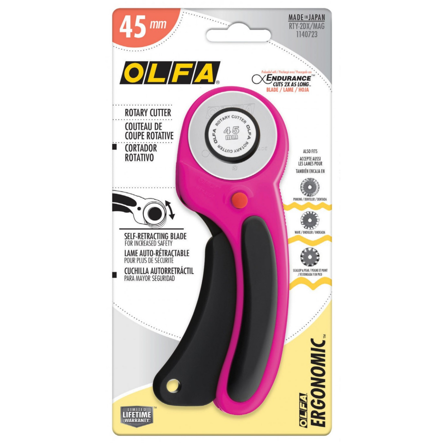 Ergonomic 45mm Rotary Cutter