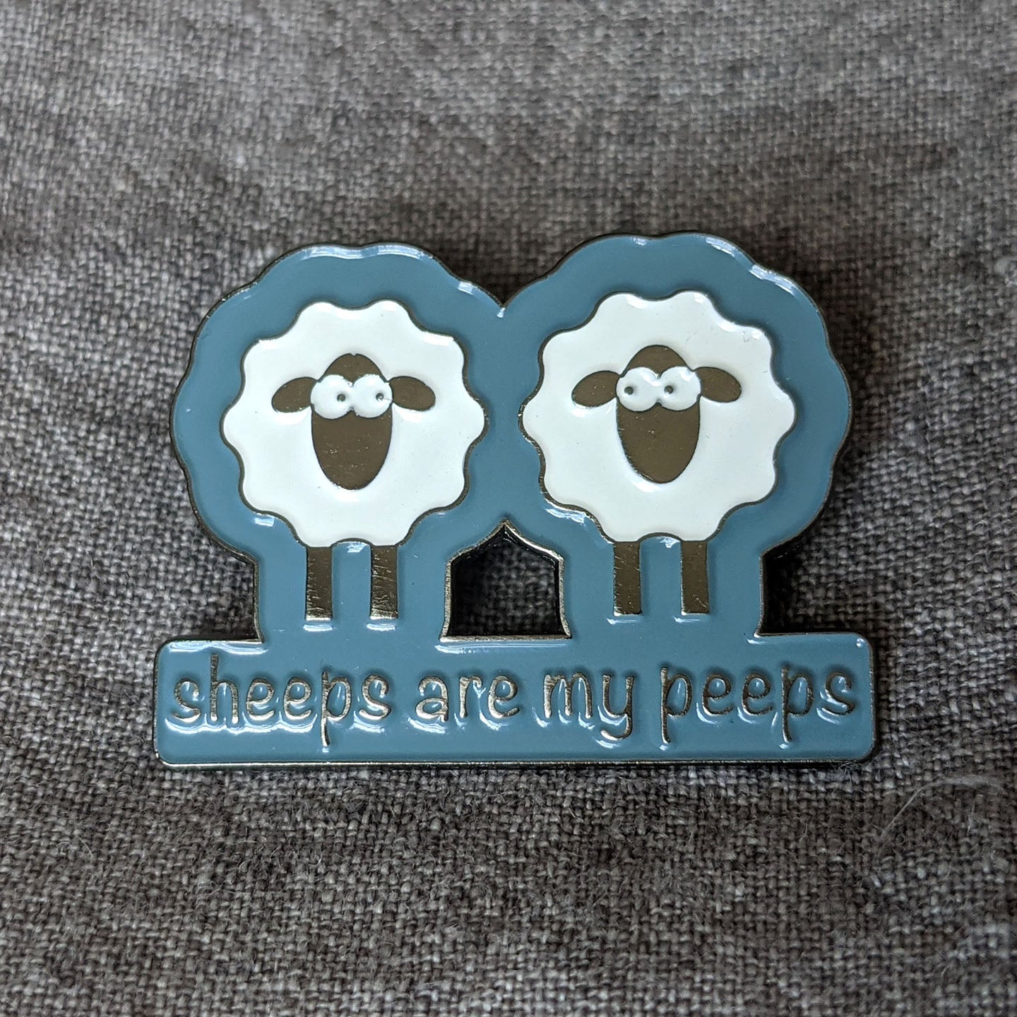 Sheeps Are My Peeps Enamel Pin