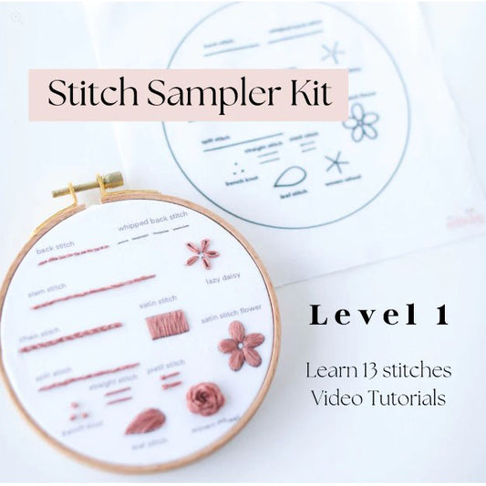 Embroidery Stitch Sampler Kit