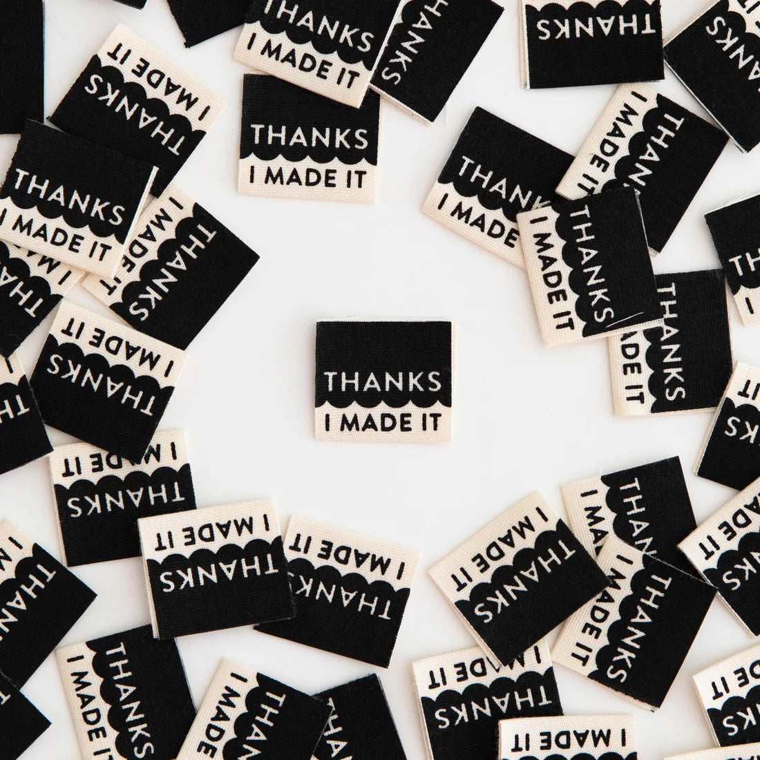 Thanks I Made It Woven Labels