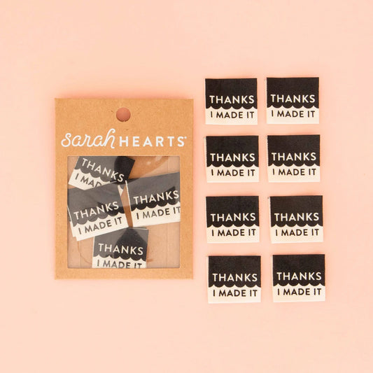 Thanks I Made It Woven Labels