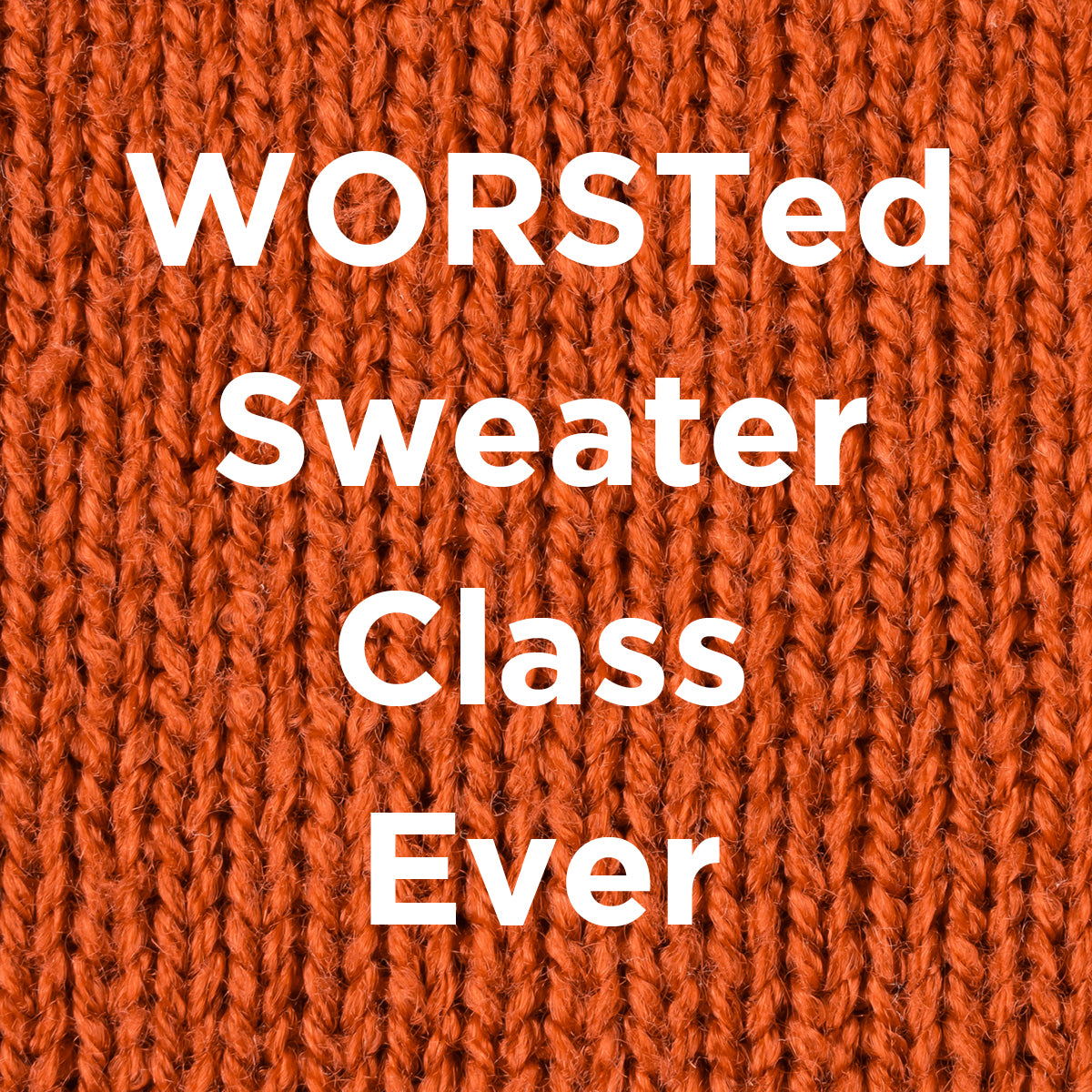 The WORSTed Sweater Class Ever 11/2, 11/16, 11/23, 12/7 & 12/14/24 from 12:30pm - 2:30pm