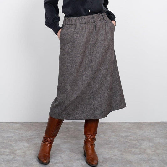 A-Line Midi Skirt