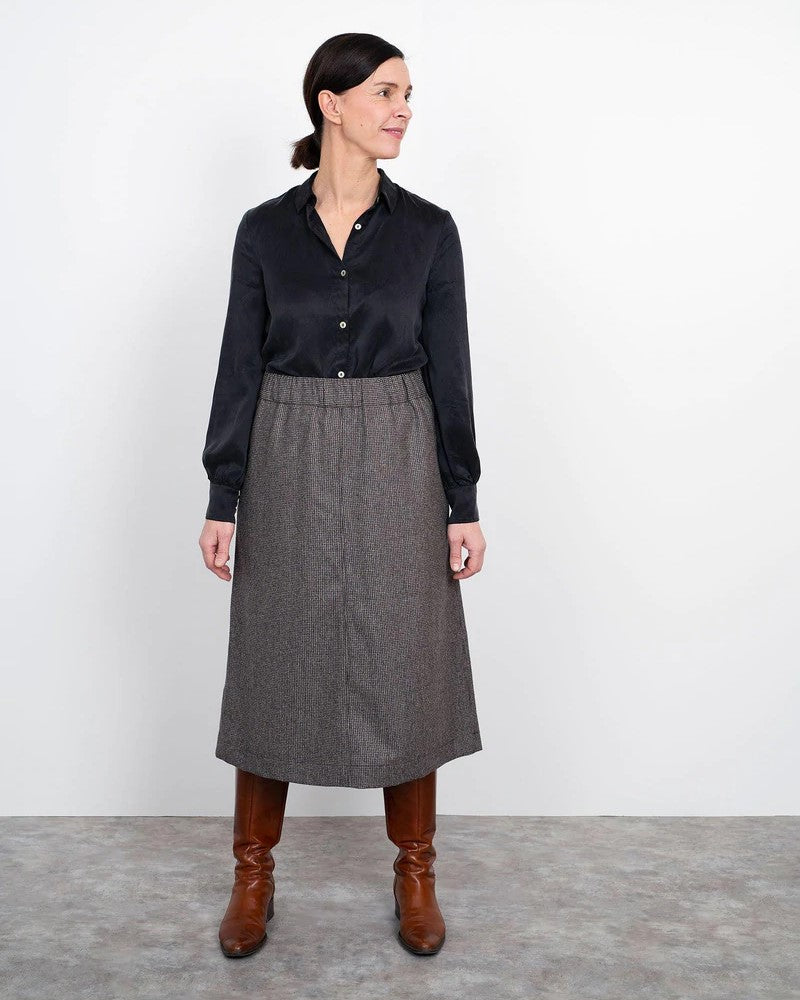 A-Line Midi Skirt