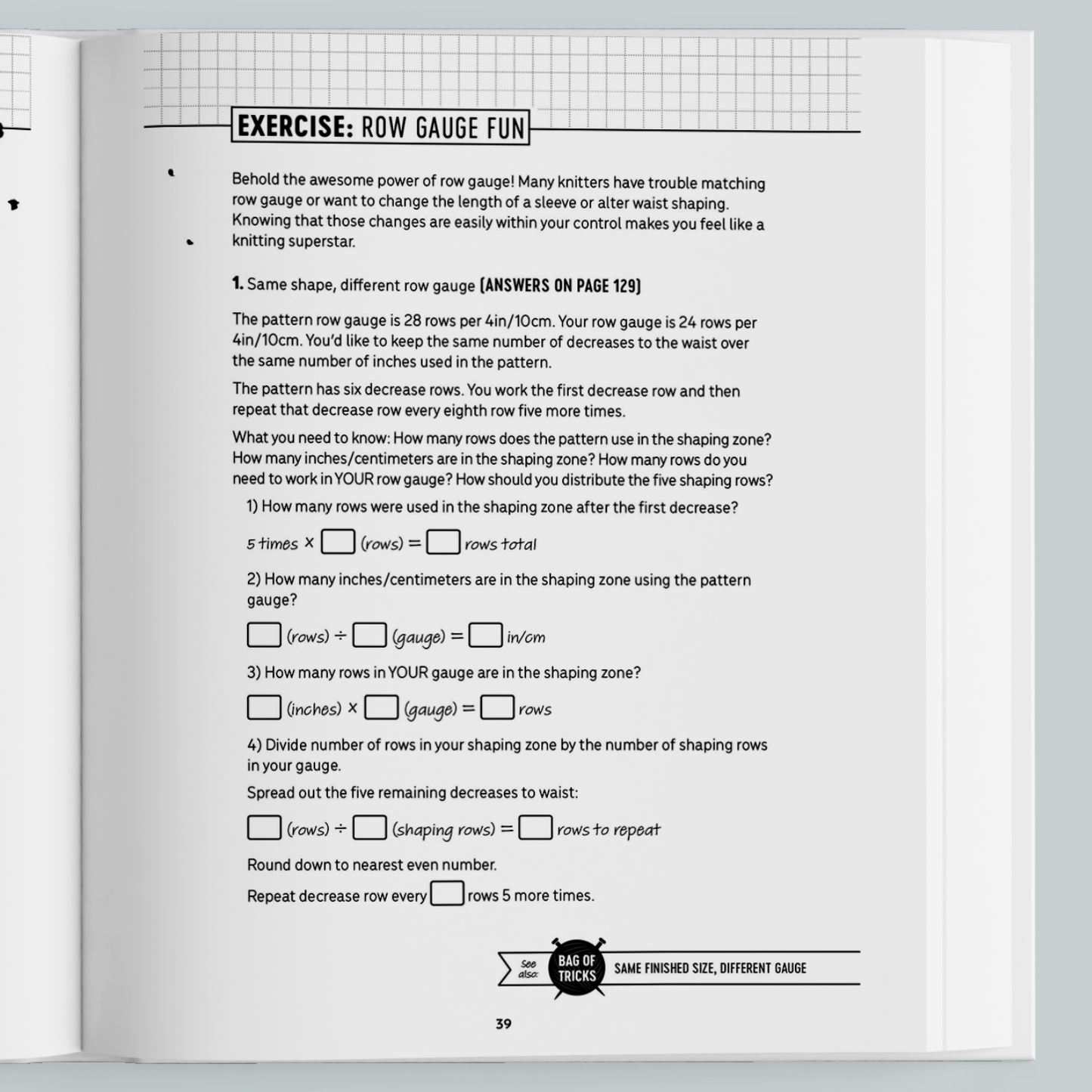 Knitting Bag of Tricks Workbook