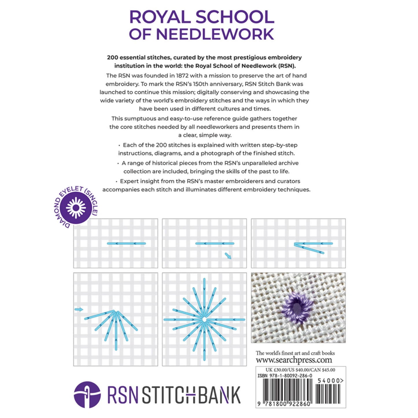 RSN Embroidery Stitches Card Deck