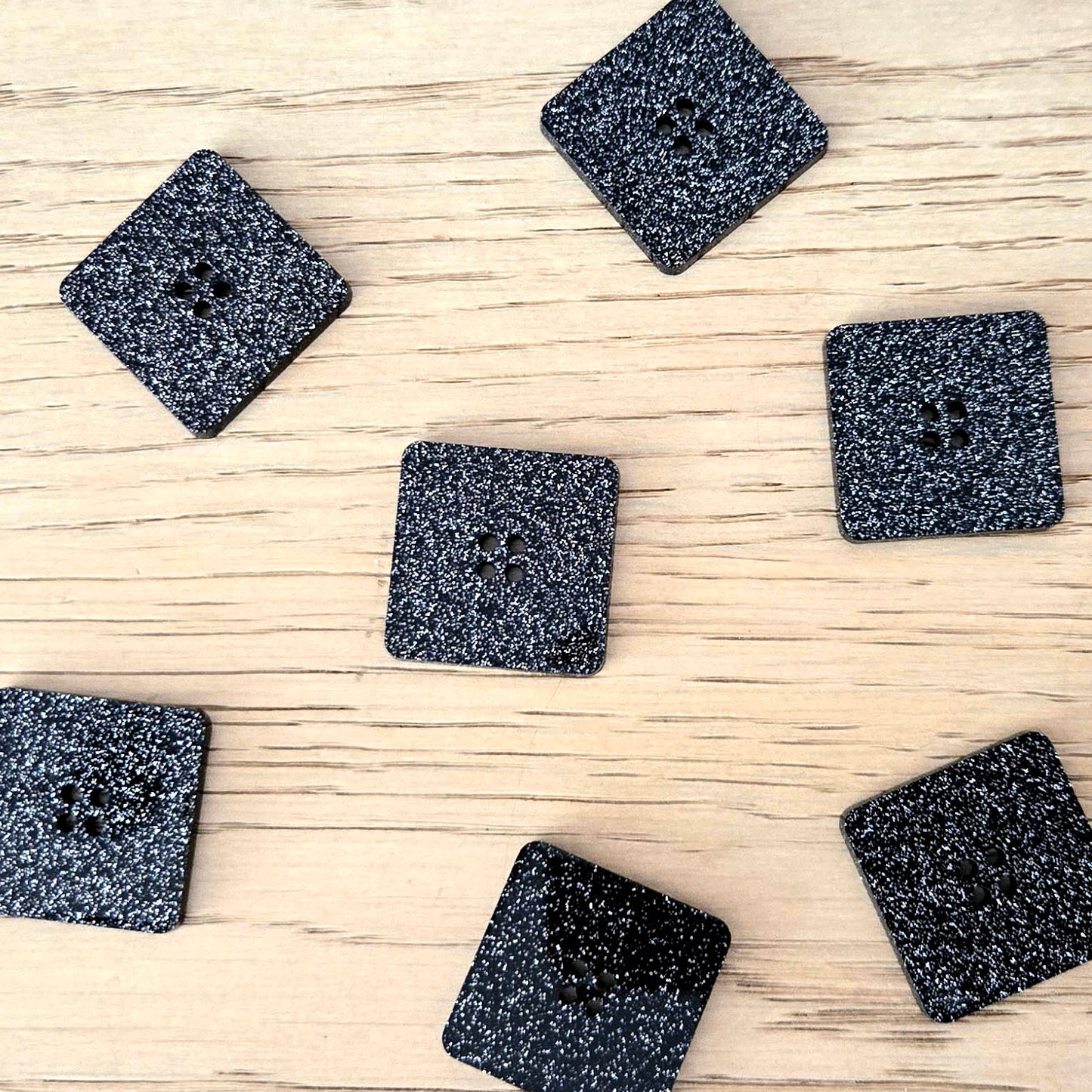 1" Square Button