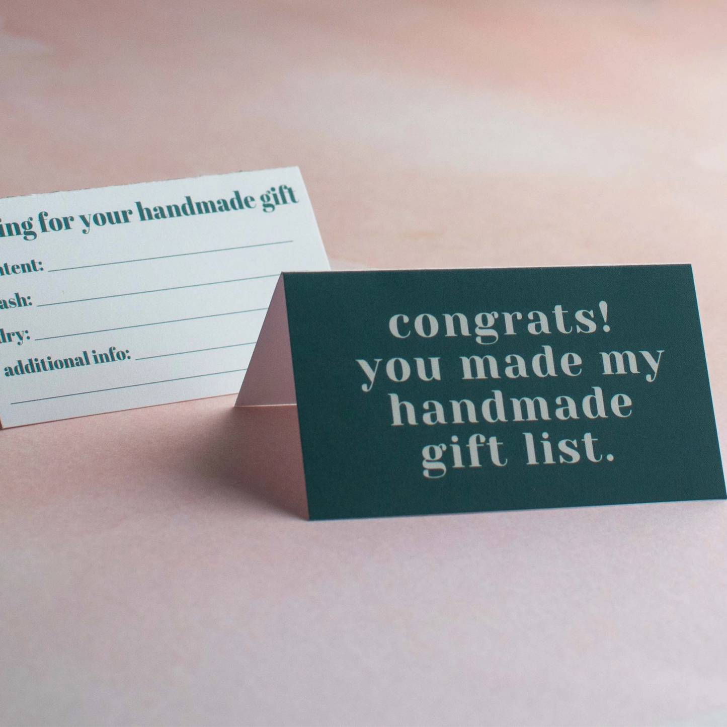 Care Instruction Cards
