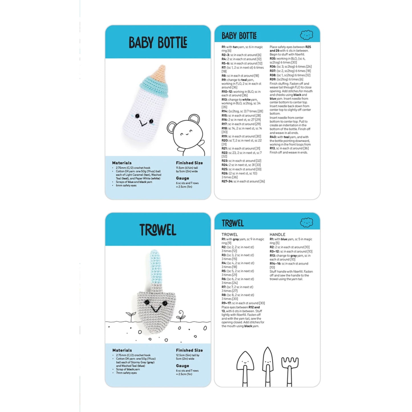Kawaii Crochet Card Deck
