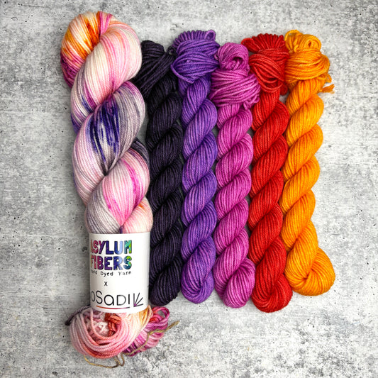 GoSadi Mini Skein Set Plus by Asylum Fibers