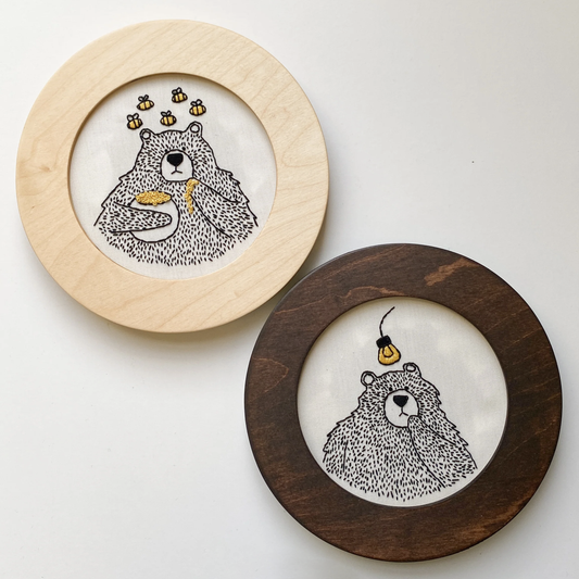 Modern Embroidery Circle Hoop Frame for 5" Hoops
