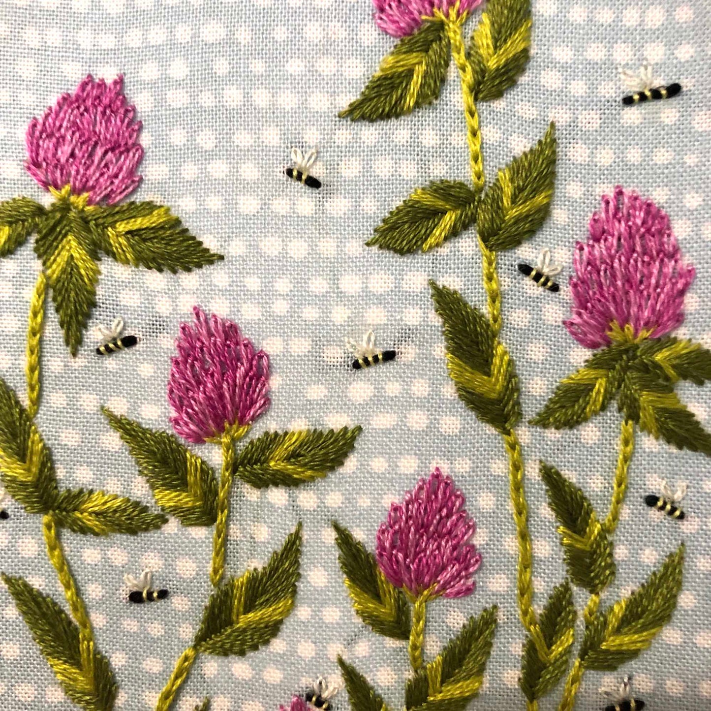 Embroidery Kit Bees Among Clover